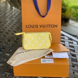 Louis Vuitton Mini Pochette Accessories Yellow